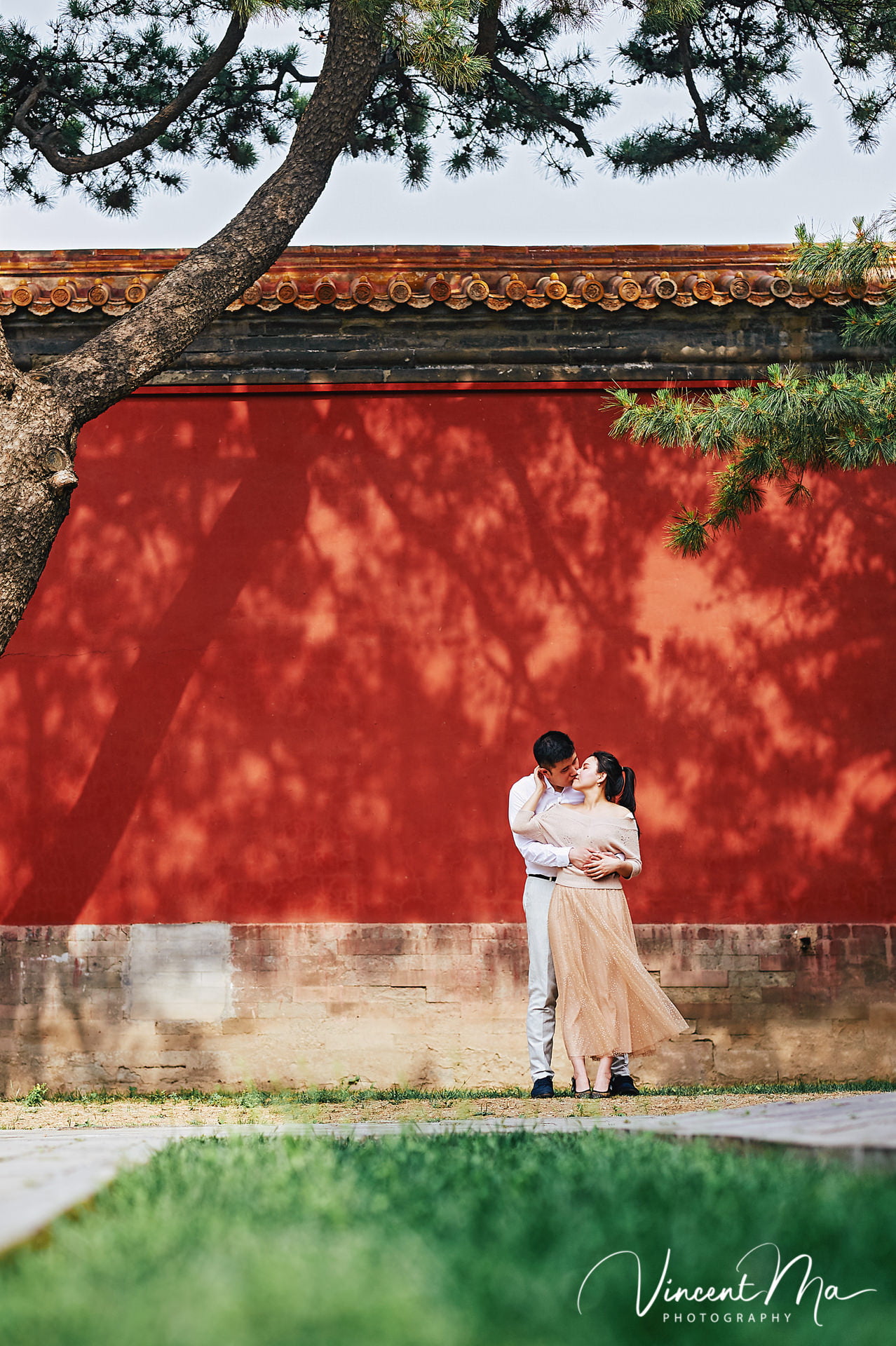 Forbidden city couple engagement photography, beijing photographer