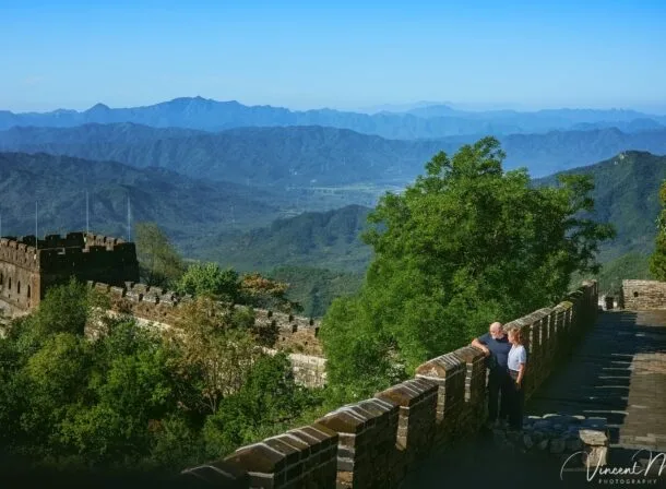 Romantic couple photography at Mutianyu Great Wall
