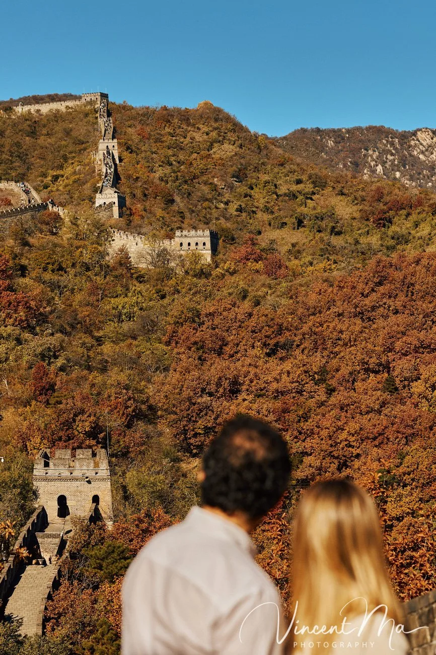 couple engagement photoshoot in Beijing with ancient wall background,Beijing photoshoot-Beijing photographer